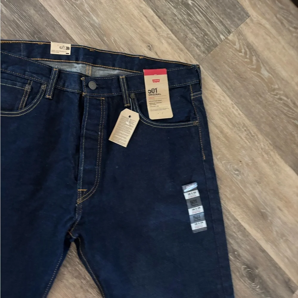 Levi's 501 Original Fit Dark Blue Men’s Jeans Sz 38X29 NWT